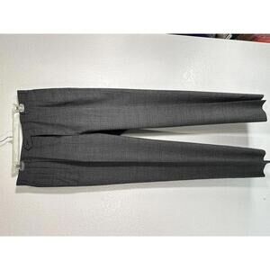 Vtg Hart Schaffner & Marx Wool Dress Pants Sz 34 Gray Textured Classic USA
